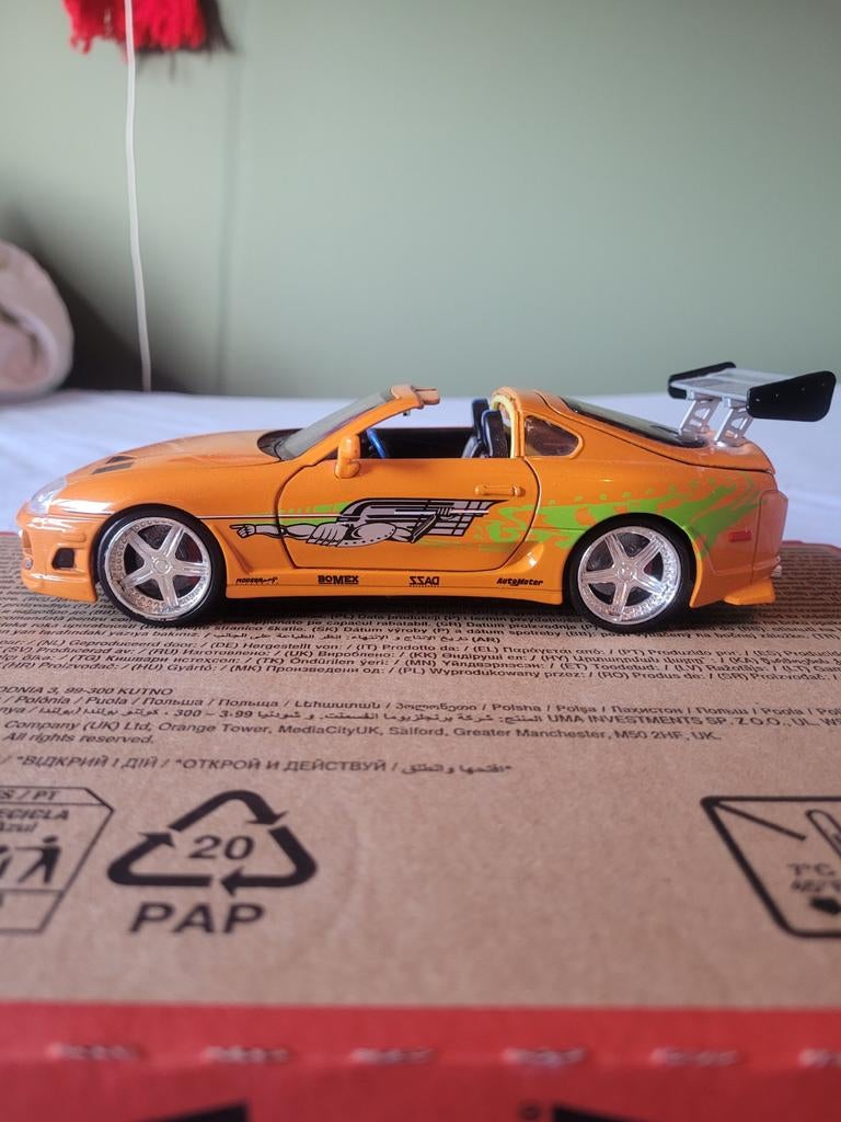 Jada toyota supra, Ophalen of Verzenden, Zo goed als nieuw, Auto, Overige merken