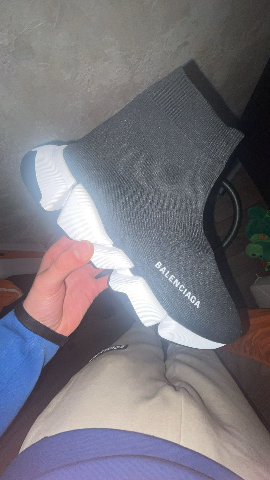 Balenciaga sok - Maat 42 (valt klein), Ophalen of Verzenden, Nieuw, Zwart, Sneakers of Gympen