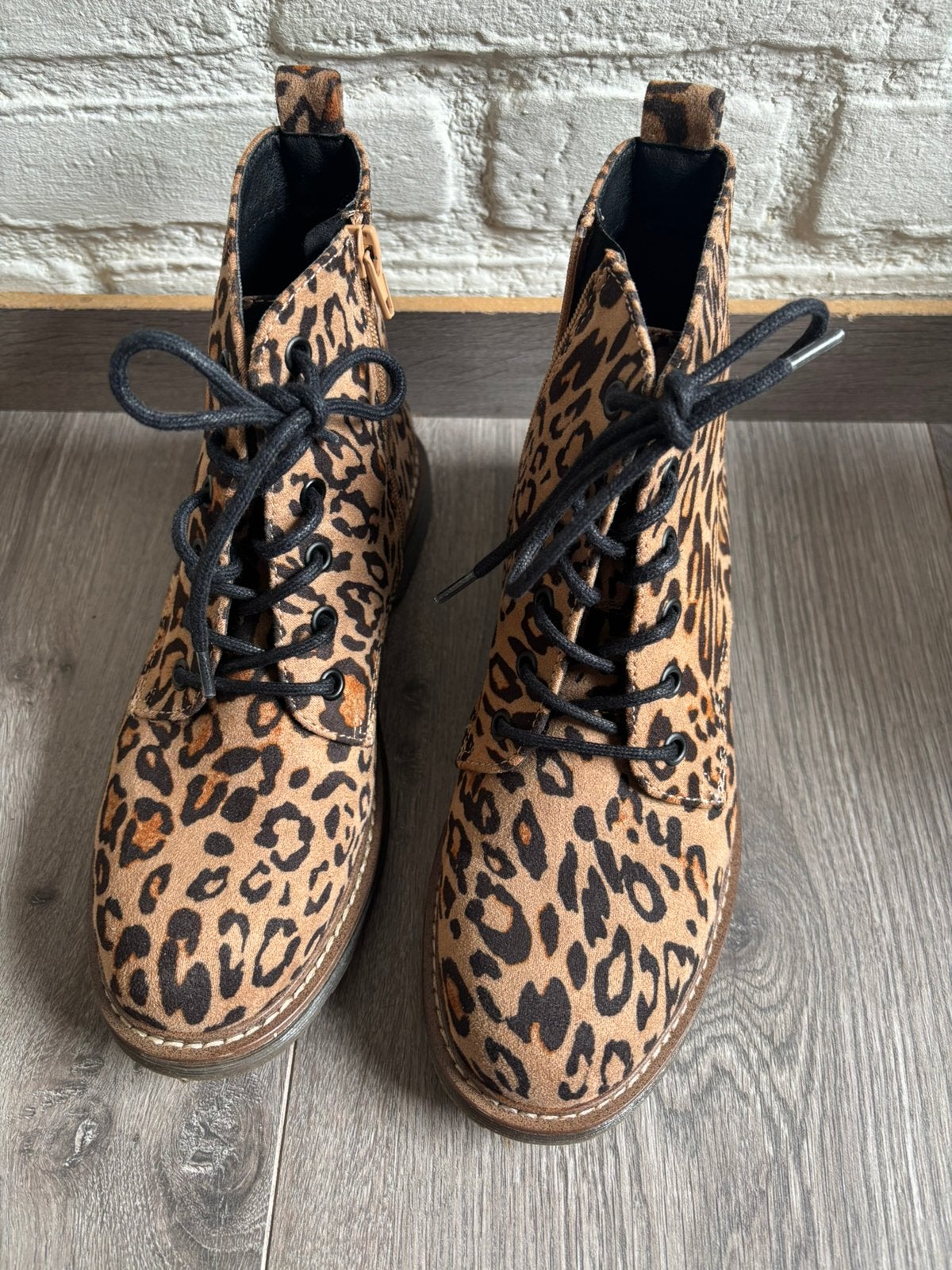 Enkel laarsje;Graceland veterboot met panter print maat 37, Kleding | Dames, Bruin, Lage of Enkellaarzen, Nieuw, Ophalen of Verzenden
