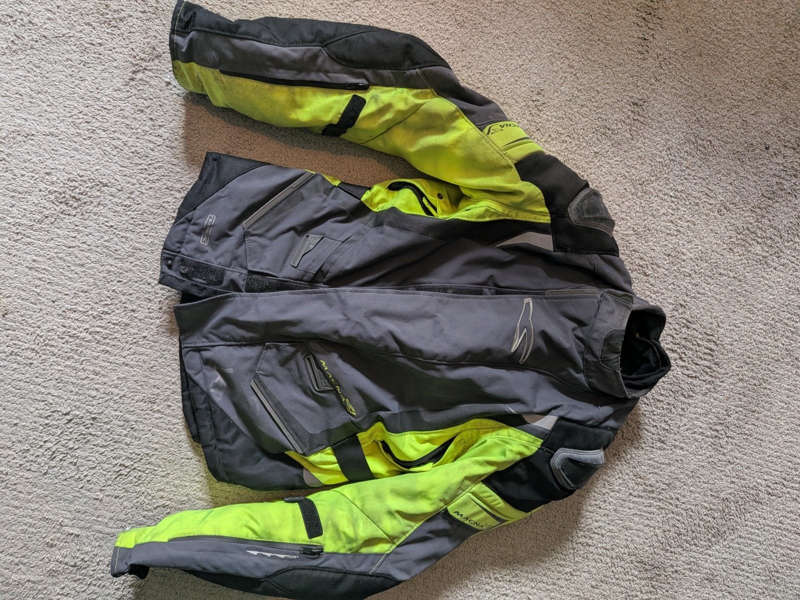 Macna Space motorjas met Raintex membraan, Ophalen, Jas | textiel, Dames, Tweedehands
