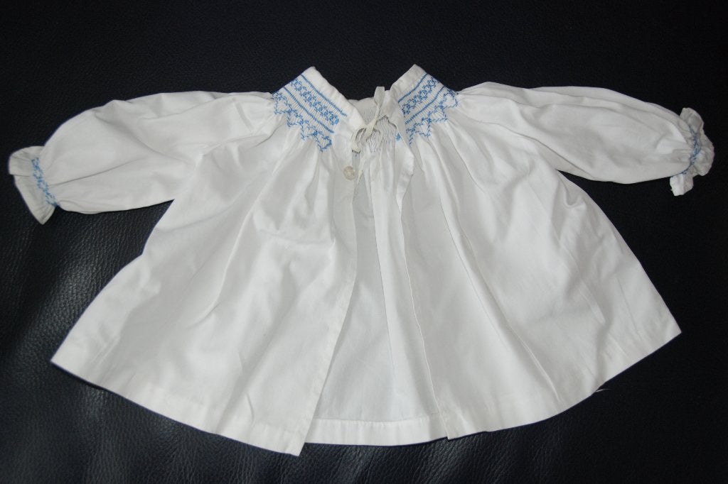 Lief brocante jurkje met smockrand voor baby of pop smocken, Verzenden, Kinderen