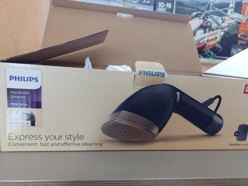 Philips STH7060/80 - Kledingstomer/Handheld Steamer - Zwart, Witgoed en Apparatuur, Ophalen, Zo goed als nieuw, Strijkijzer met snoer