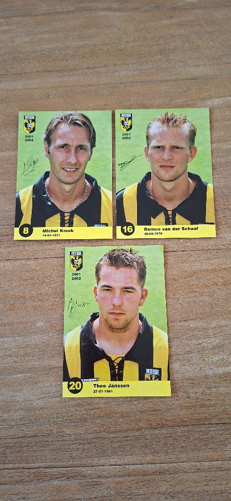 Spelerskaart; 3x Vitesse, Ophalen of Verzenden, Nieuw, Vitesse, Spelerskaart