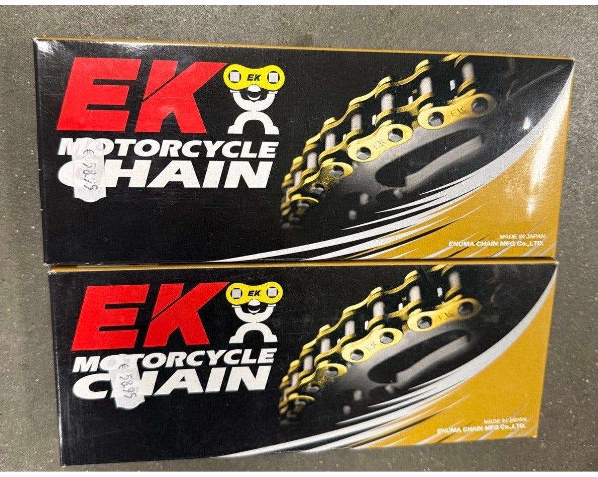EK Motorcycle Chain 428SHDR-130/GXG Goud, Ophalen of Verzenden, Nieuw, Overige merken