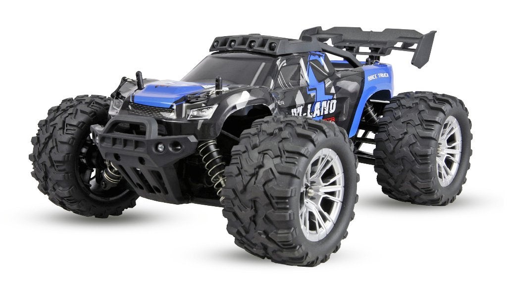Amewi M-Land Truggy 48km/h 4WD 1/16 RTR blue, Ophalen of Verzenden, Nieuw, Overige schalen, Auto offroad