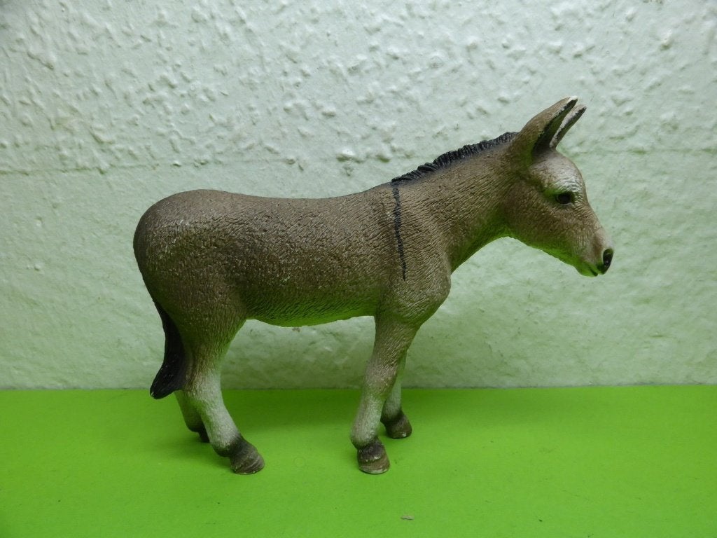 Schleich 13644 ezel, dierfiguur, Ophalen of Verzenden, Gebruikt, Boerderijdier, Beeldje of Figuurtje