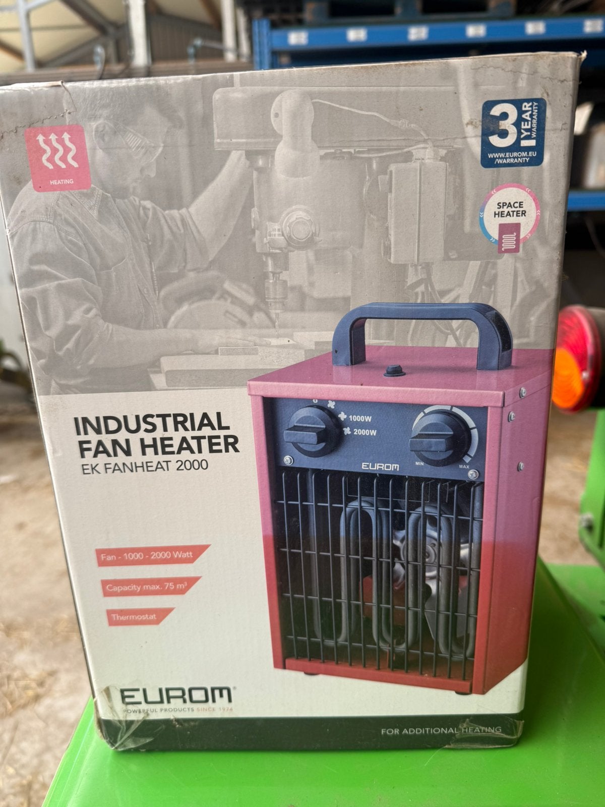 Industrial Fan Heater / Werkplaatskachel, Ophalen, 30 tot 80 cm, Minder dan 60 cm, Kachel
