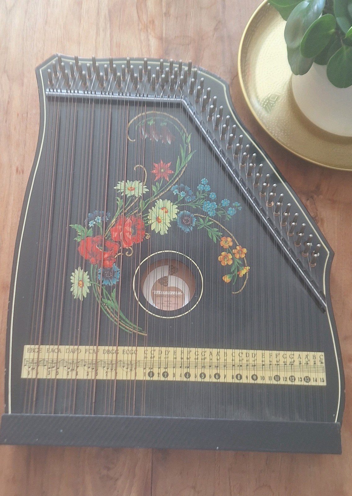 Tafel Citer/ Schoot harp van MUSIMA, Ophalen of Verzenden, Gebruikt, Citer