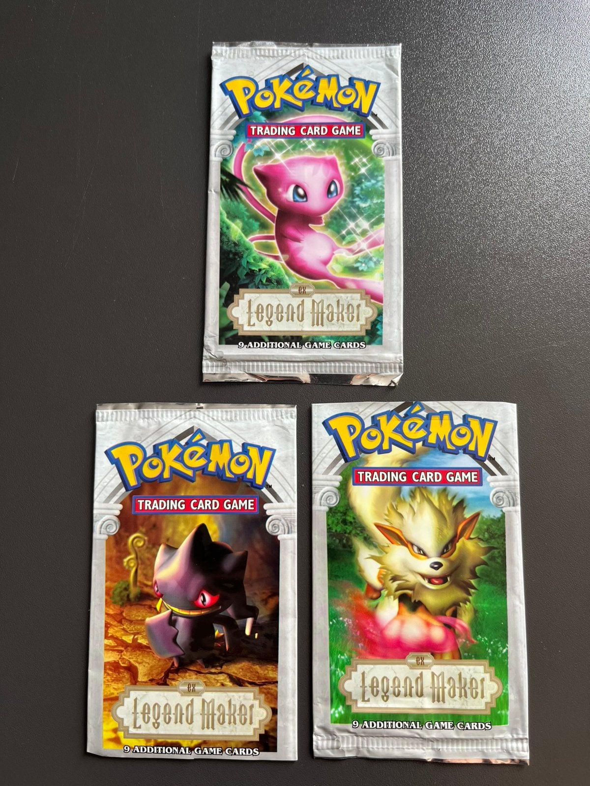 Pokemon booster empty ex legend maker 3x, Ophalen of Verzenden, Gebruikt, Booster