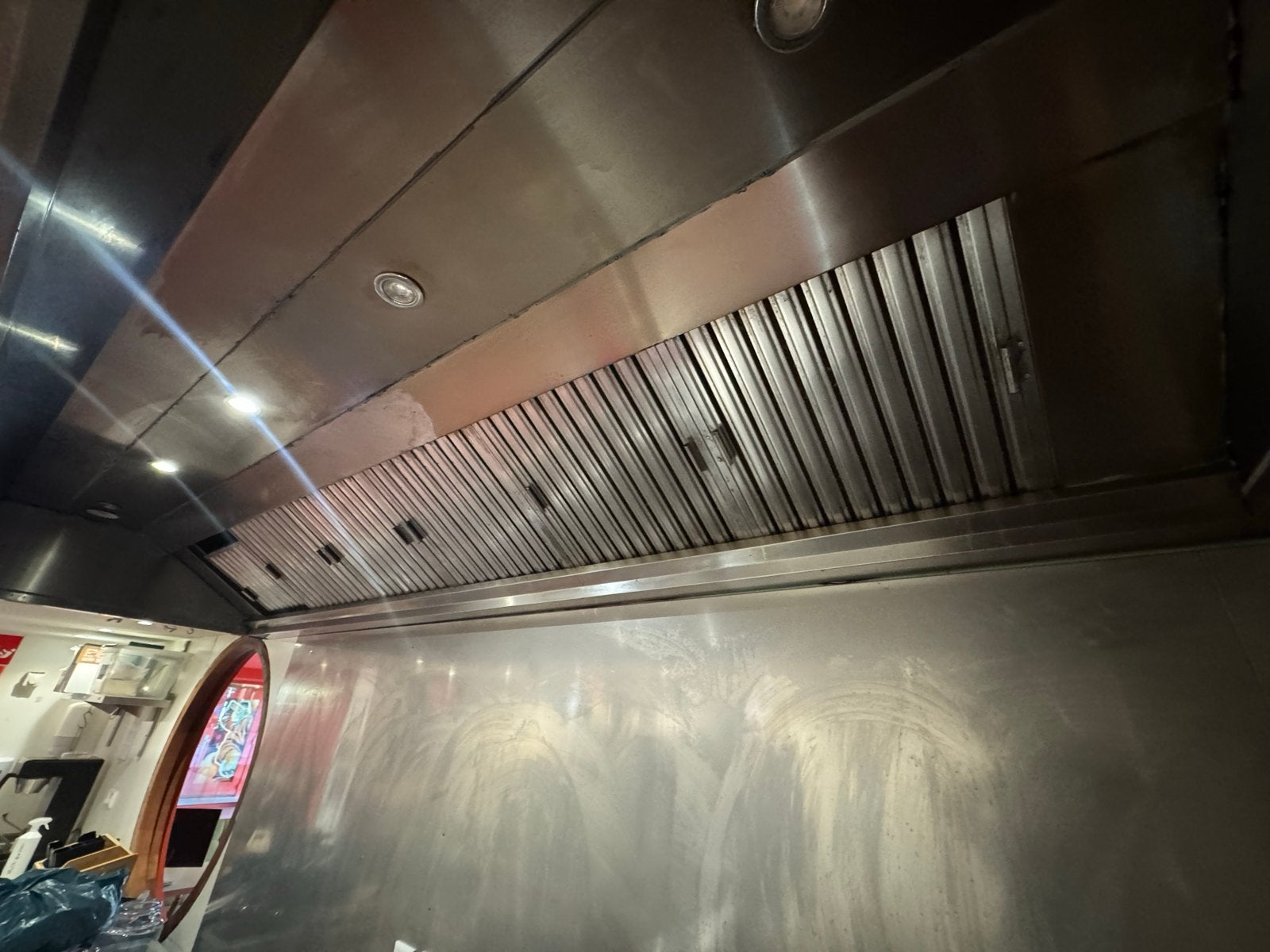 Professionele RVS Afzuigkap voor Horeca, Witgoed en Apparatuur, Ophalen, Gebruikt, Wandschouwkap, Motor