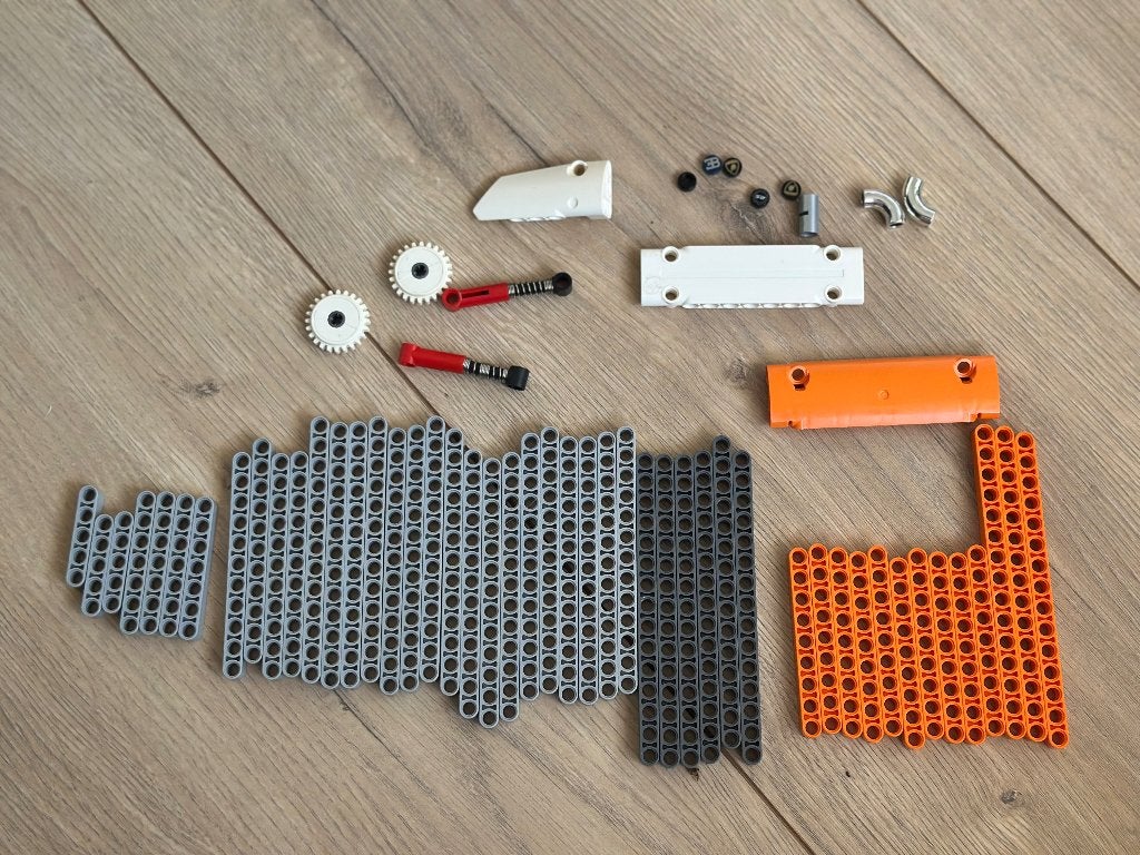 Lego Technic diverse onderdelen incl bak. Circa 2,5 kg ., Overige thema's, Inclusief doos, Lego, Ophalen of Verzenden