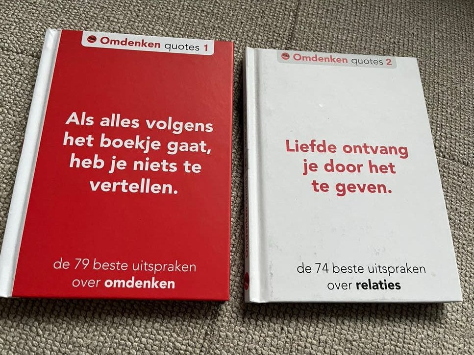 Omdenken Quotes Boekjes - Set van 3, Boeken, Ophalen of Verzenden, Zo goed als nieuw, Opvoeding tot 6 jaar