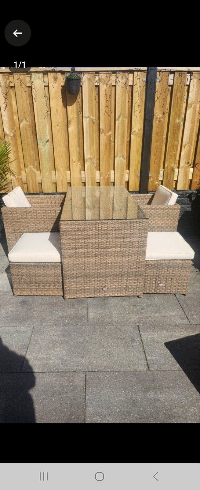 Tuinset 5 delig, Ophalen, Zo goed als nieuw, Beton, Klinkers