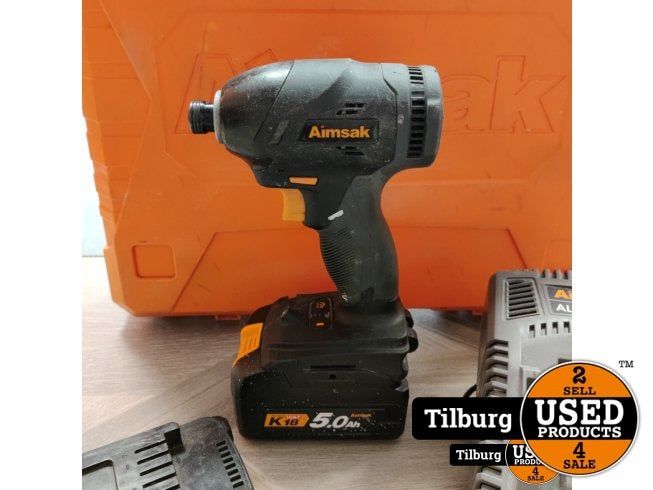 Aimsak BL18M60 Slagschroevendraaier | 2 Accu's/Lader | In ko, Flex Ltd., Zo goed als nieuw, https://flex.com/contact-us, Nobelstraat 10, 5807 GA Oostrum