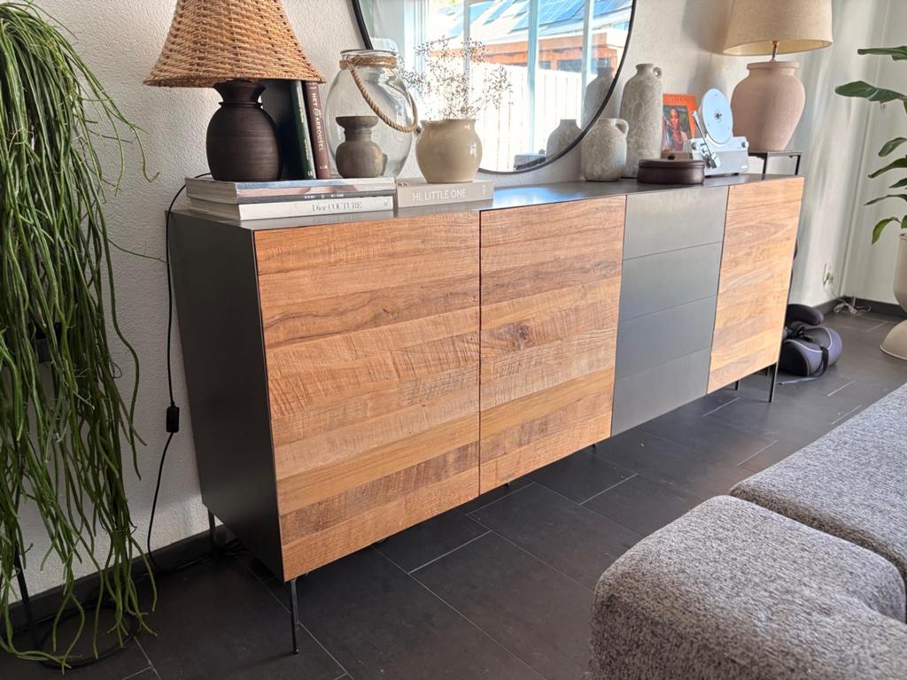 Mooie hanglamp van 120 cm breed, zo goed als nieuw, Ophalen of Verzenden, Zo goed als nieuw, 100 tot 150 cm
