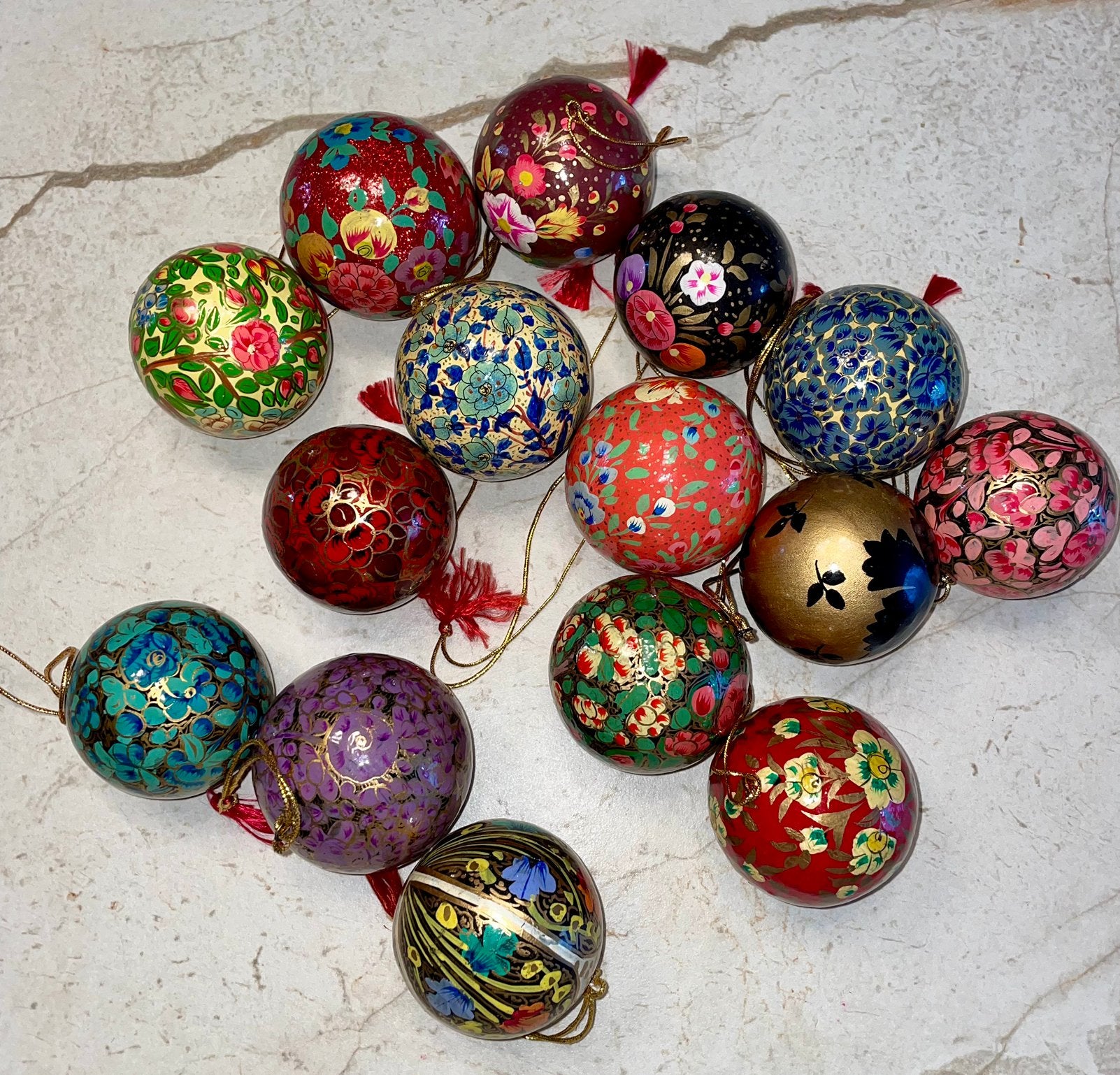 Nieuw kerstballen 15 stuks imbarro/Doing goods fair trade, Ophalen of Verzenden, Nieuw