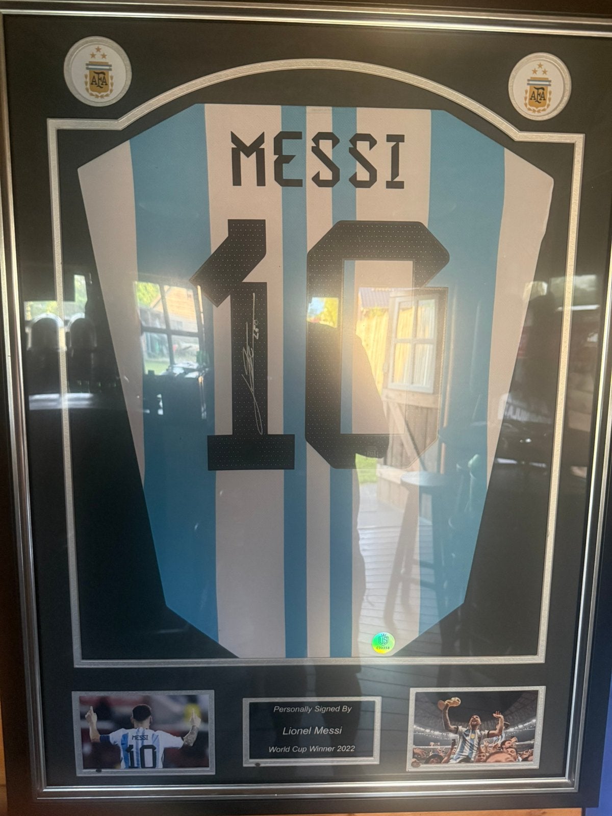 Ingelijst Messi shirt inclusief COA, Ophalen, Zo goed als nieuw, Buitenlandse clubs, Shirt