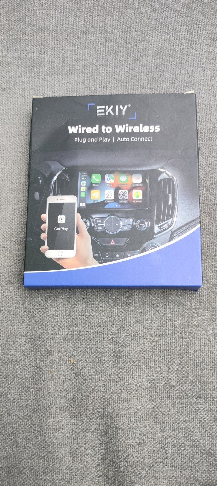 EKIY Wired to Wireless CarPlay/Android Auto Adapter, Auto diversen, Auto-accessoires, Ophalen of Verzenden, Zo goed als nieuw