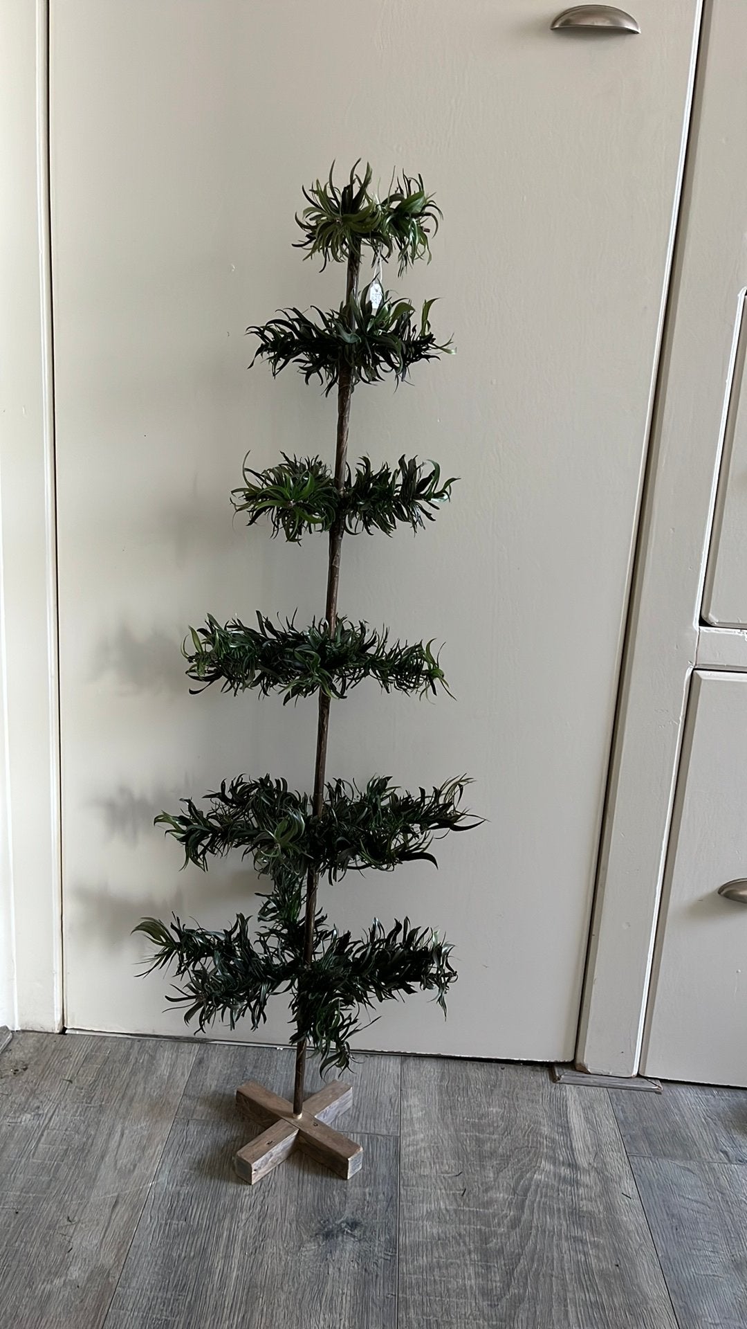 Vintage Feather tree, 92 cm. 6 lagen., Ophalen of Verzenden