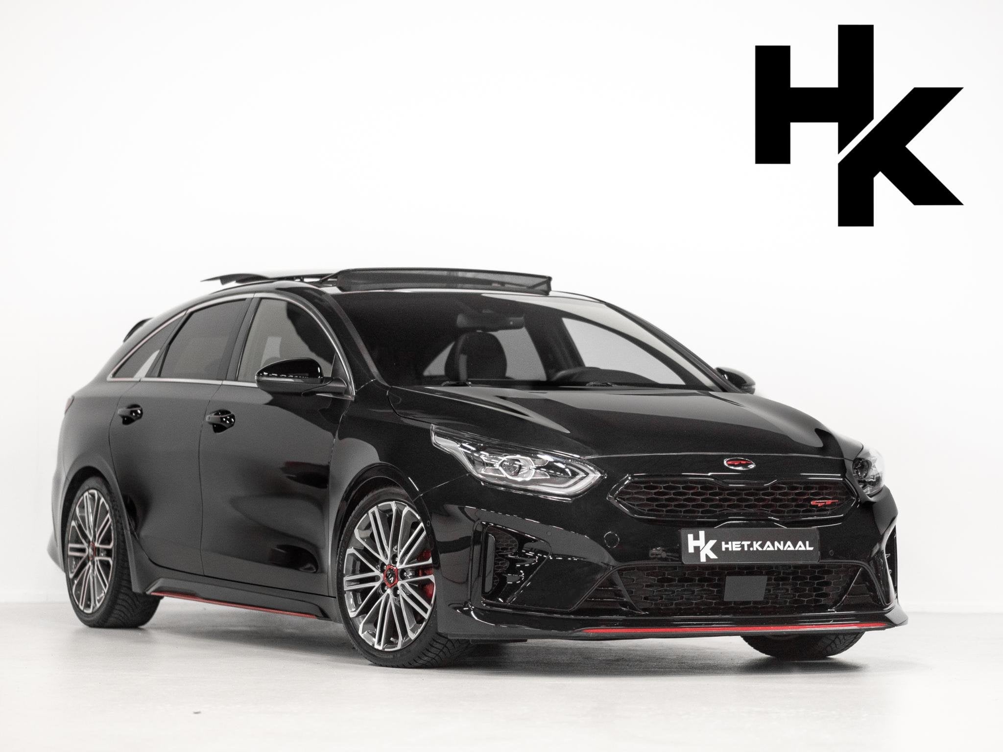 Kia ProCeed 1.6 T-GDi GT Pano Virutal Memory Keyless, Auto's, 15 km/l, Gebruikt, Lichtsensor, Zwart