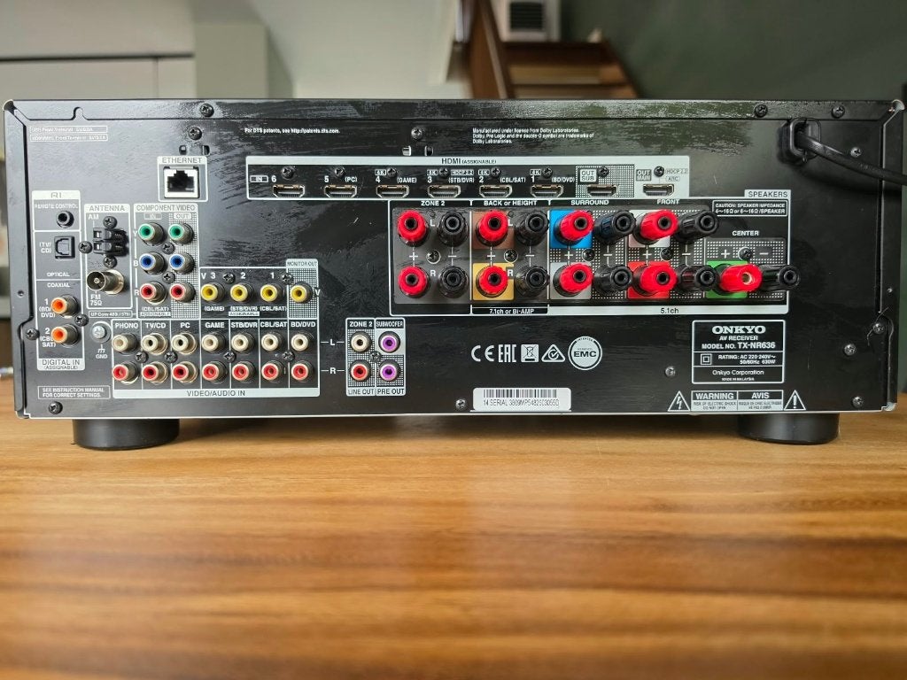 Onkyo TX NR636 (z.g.a.n.), Ophalen, Zo goed als nieuw, 120 watt of meer, Onkyo