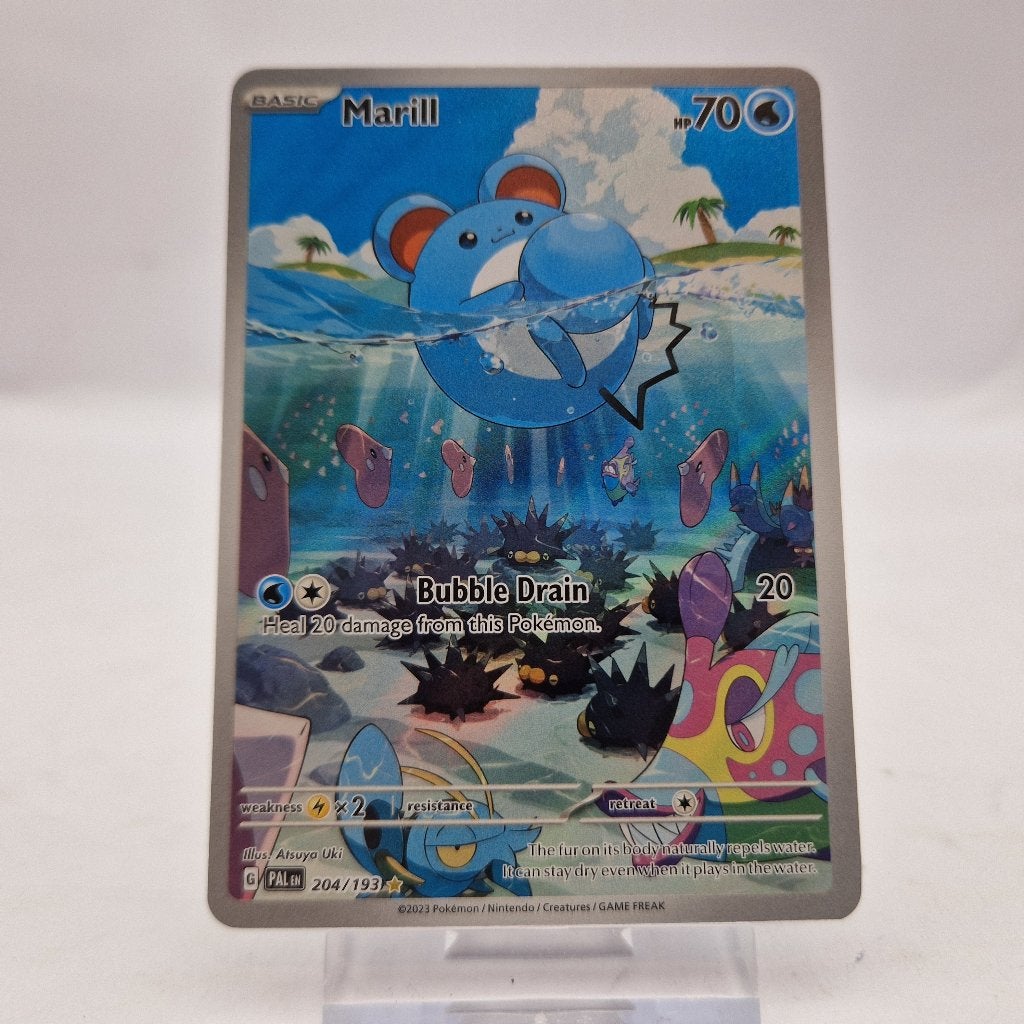 Marill 204/193 Pokemon kaart || Nu Voor Maar €49.99, Ophalen of Verzenden, Gebruikt, Losse kaart