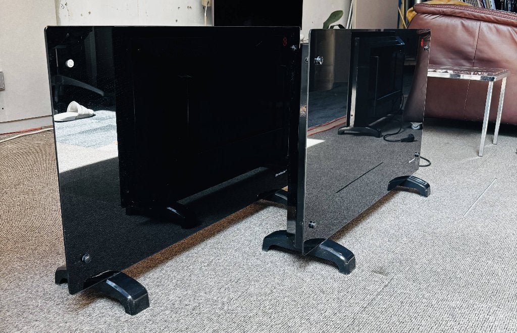 2x stijlvolle elektrische kachels / convector 2000W, Doe-het-zelf en Verbouw, Verwarming en Radiatoren, Zo goed als nieuw, Kachel