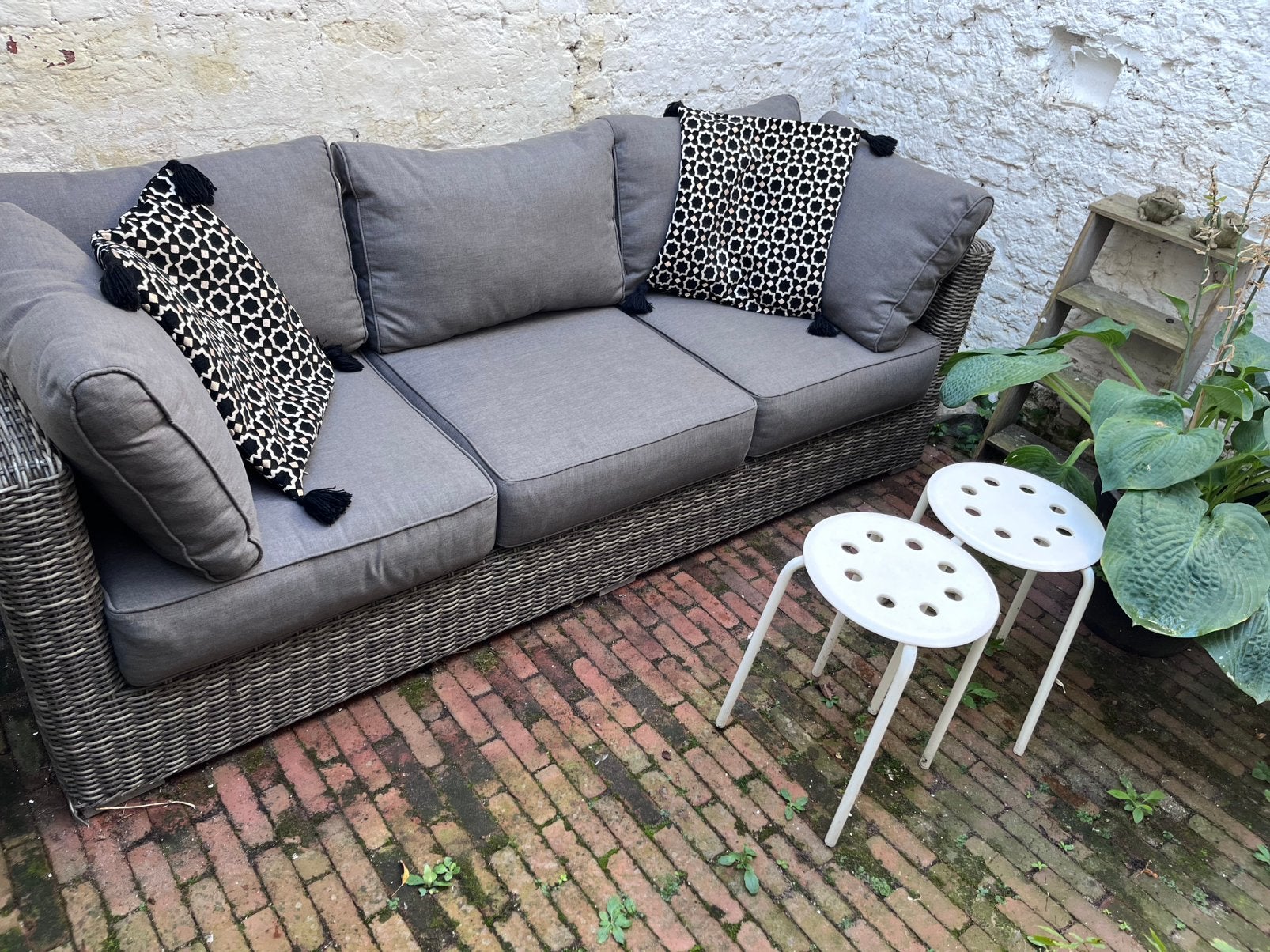 Lounge bank Gamma drie zits, Ophalen, Zo goed als nieuw, Bank, 2 zitplaatsen