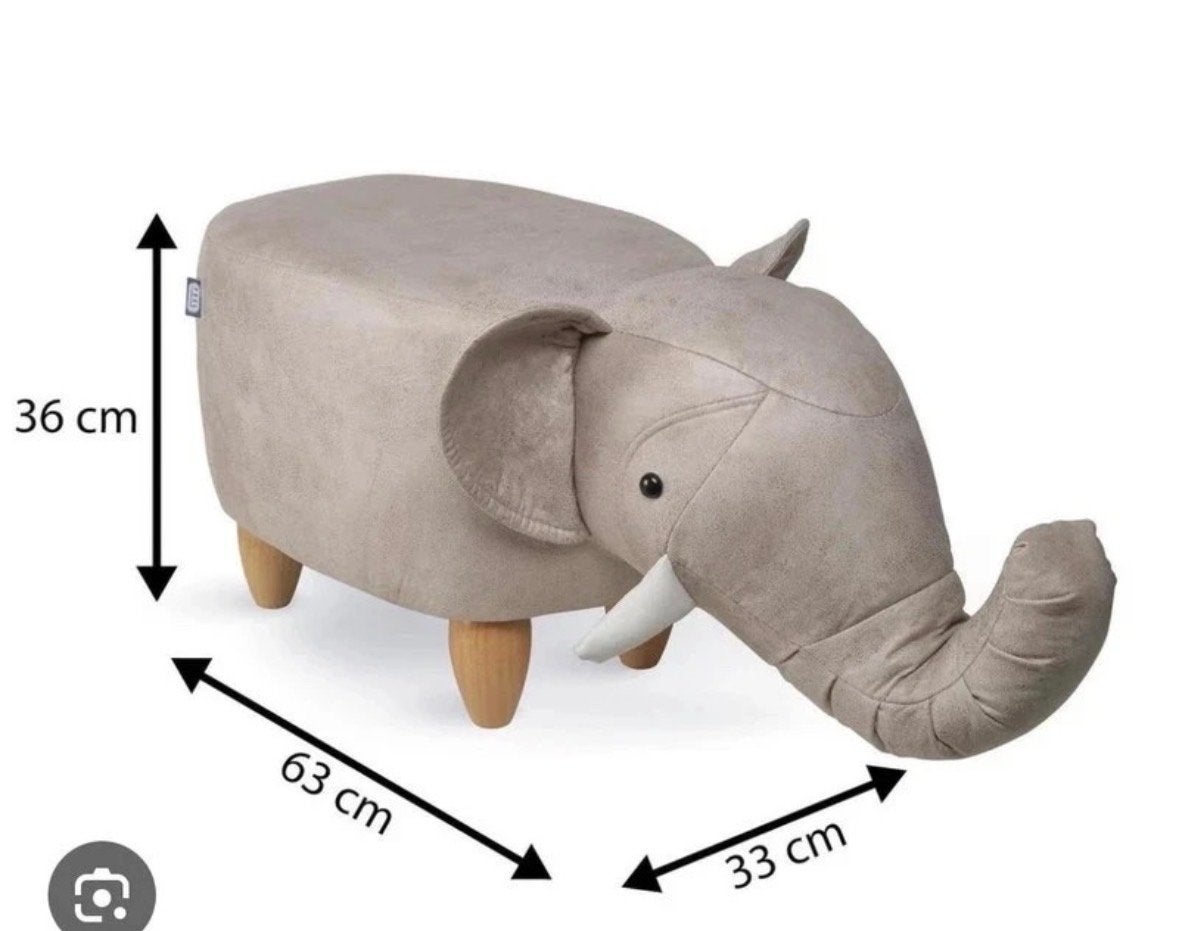 Feel furniture olifant poef/voetenbank voor kinderkamer, Ophalen of Verzenden, Zo goed als nieuw, Overige typen