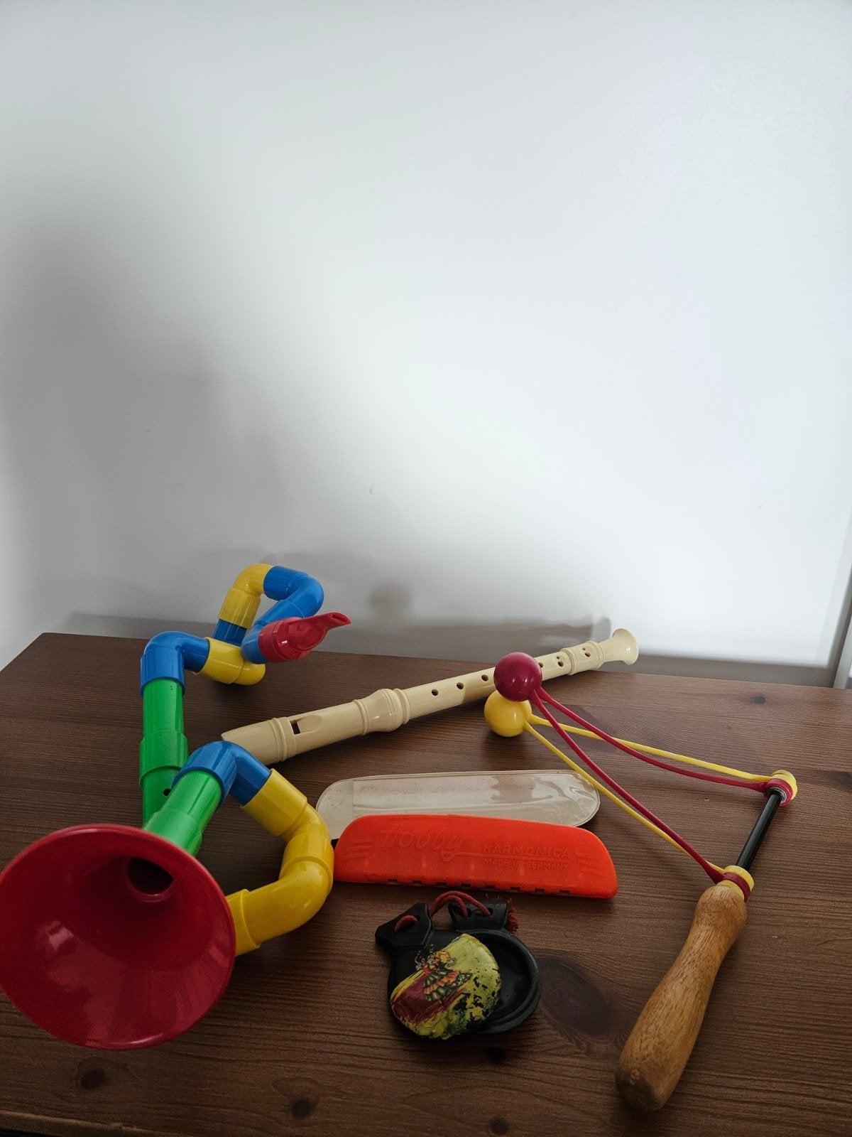 Vintage muziekinstrumenten mondharmonica castagnettes, Ophalen of Verzenden, Gebruikt, Ontdekken
