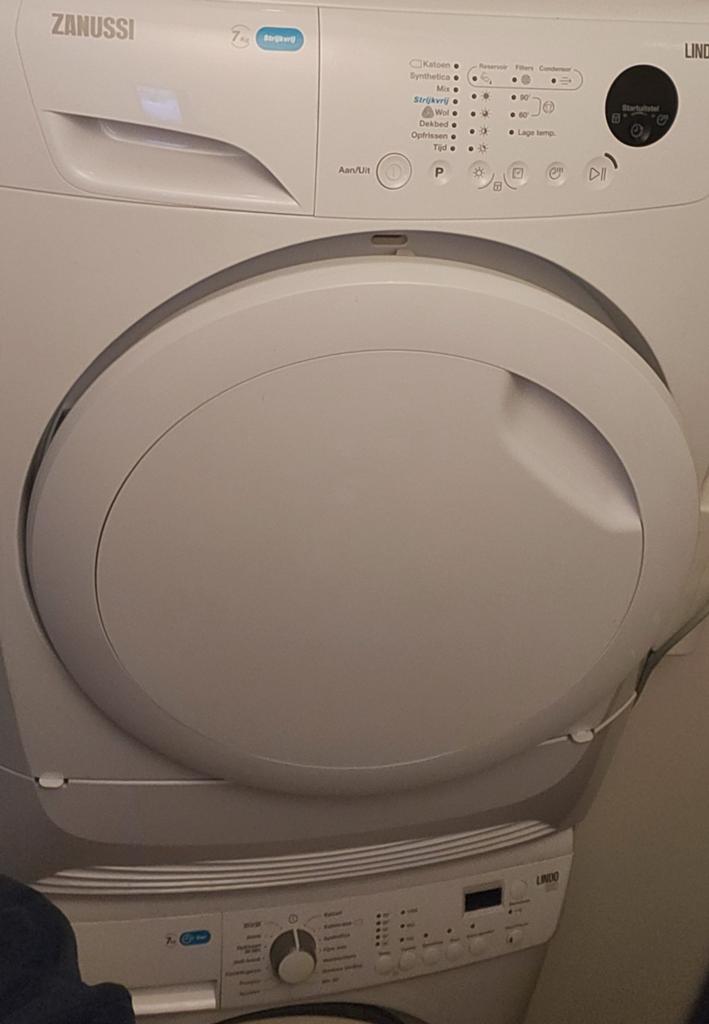 Zanussi droger, 6 tot 8 kg, Ophalen of Verzenden, Condens, 85 tot 90 cm