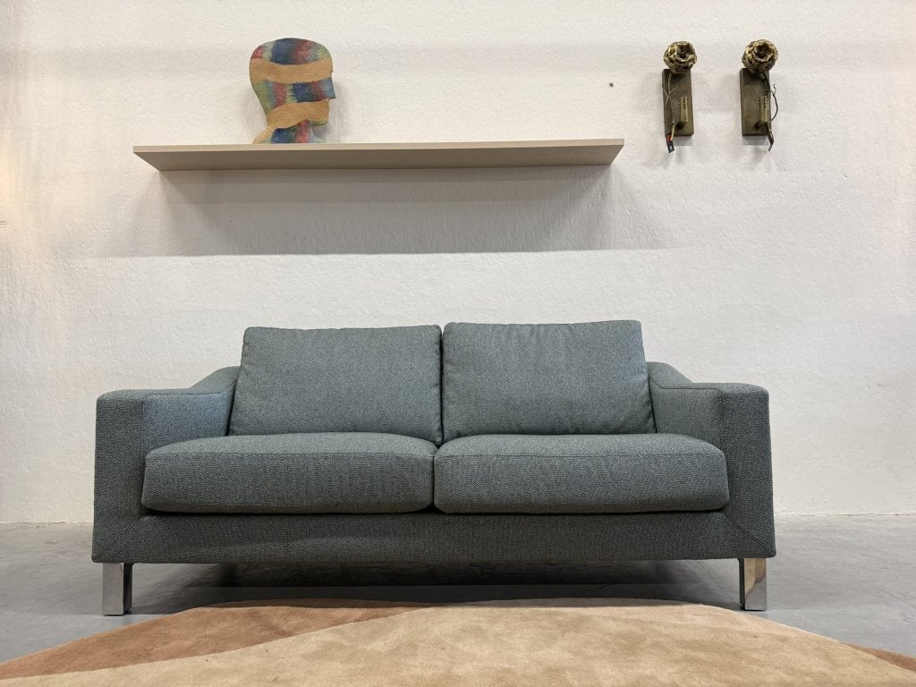 Nieuw Leolux Antonia Bank 2,5 Zits Blauw stof Design, Leolux, Info@leolux.nl, 150 tot 200 cm, 75 tot 100 cm