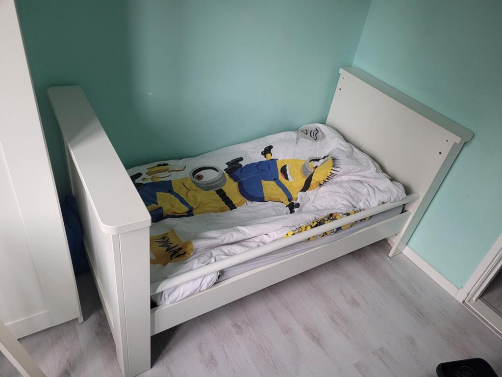 Baby peuterbed 140 x 70 cm, Ophalen, Gebruikt, 70 tot 85 cm, 140 tot 160 cm