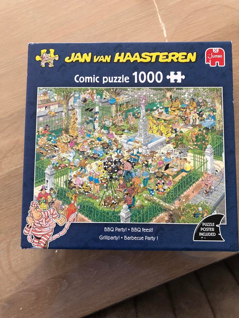 Jan van haasteren 1000st Bbq feest, Ophalen, 500 t/m 1500 stukjes, Zo goed als nieuw
