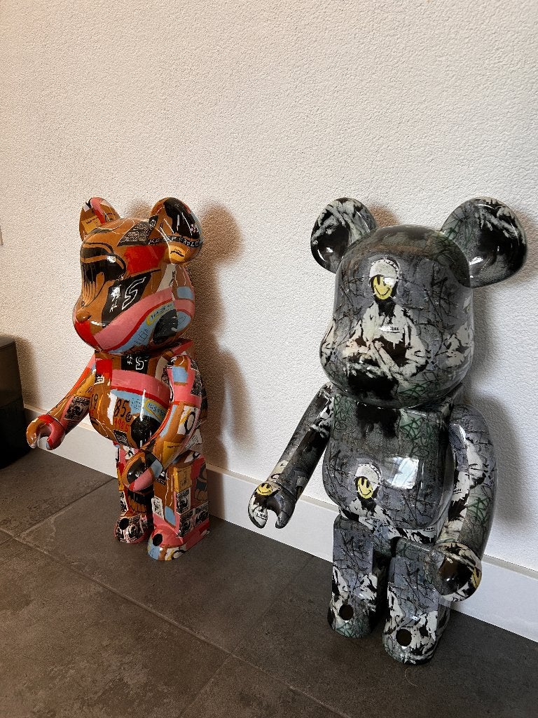 Bearbrick 1000%, Ophalen, Grijs, 75 cm, Beeld