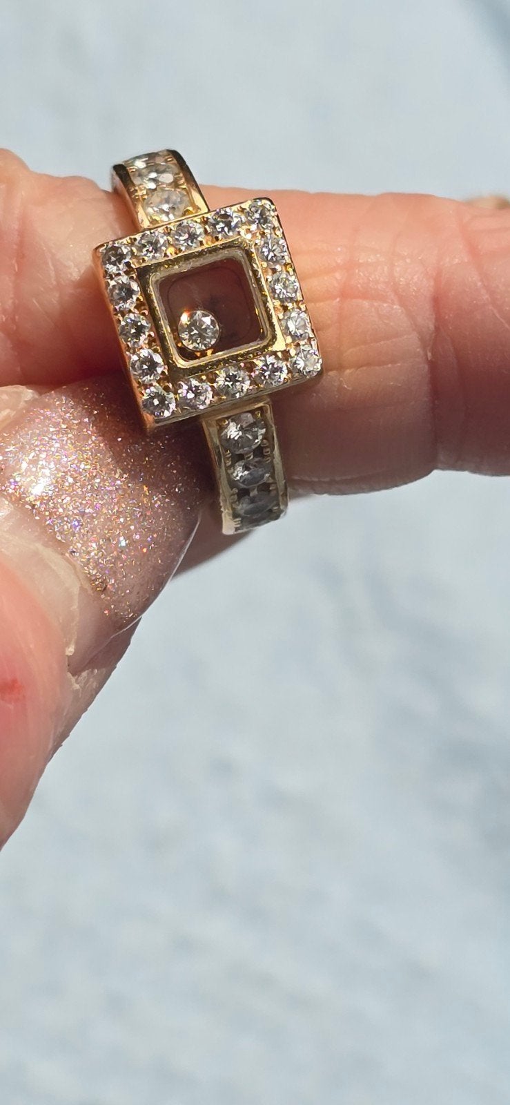 Chopard ring met uniek nummer, Ophalen of Verzenden, Zo goed als nieuw, 17 tot 18, Dame