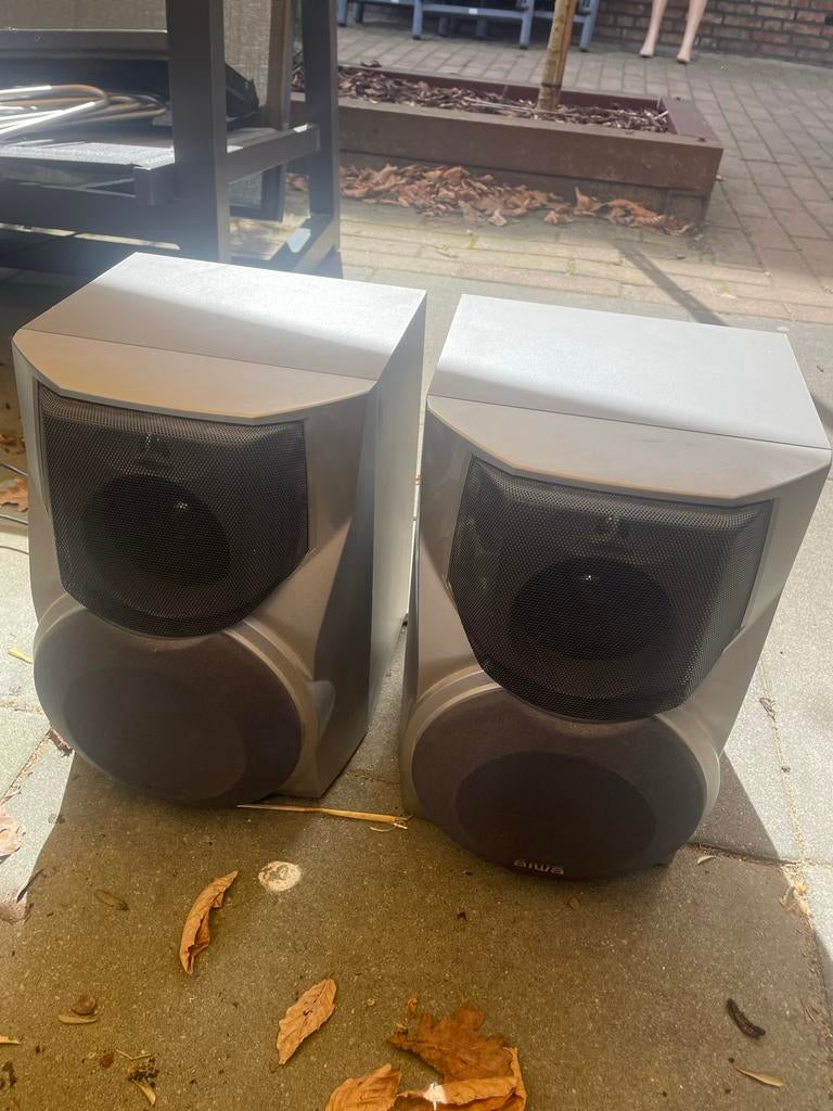 Aiwa SX-WNS777 Speakers - Goed Geluid, Gebruikt, Audio, Tv en Foto, Luidsprekers, Gebruikt, Minder dan 60 watt, Front, Rear of Stereo speakers