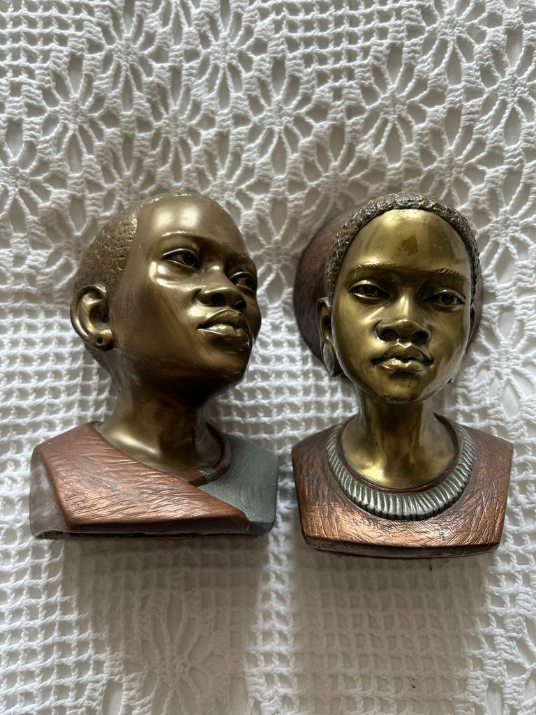 Africaanse kunst, Antiek en Kunst, Kunst | Beelden en Houtsnijwerken, Ophalen of Verzenden, Brons, Beeld, Bruin