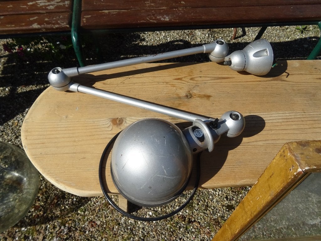diverse antieke brocante lampen lampenkappen Jieldé lampen, Ophalen