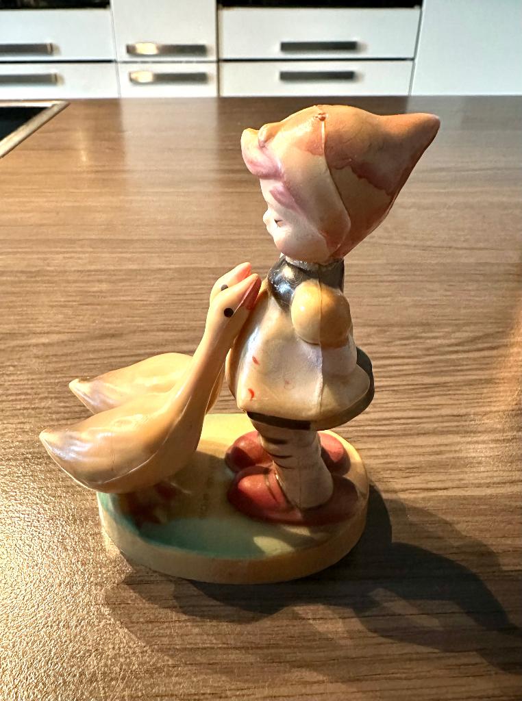 Goebel Celluloid Beeldje curiosa brocante vintage ganzen, Verzamelen, Verzenden, Zo goed als nieuw, Dier