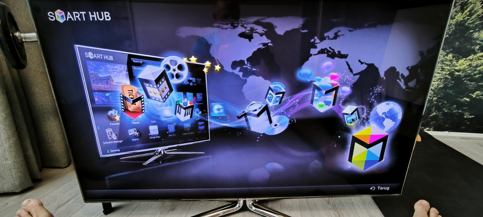 Samsung UE46D7000 Smart TV met 3D-brillen, Ophalen, 100 Hz, Samsung, 100 cm of meer