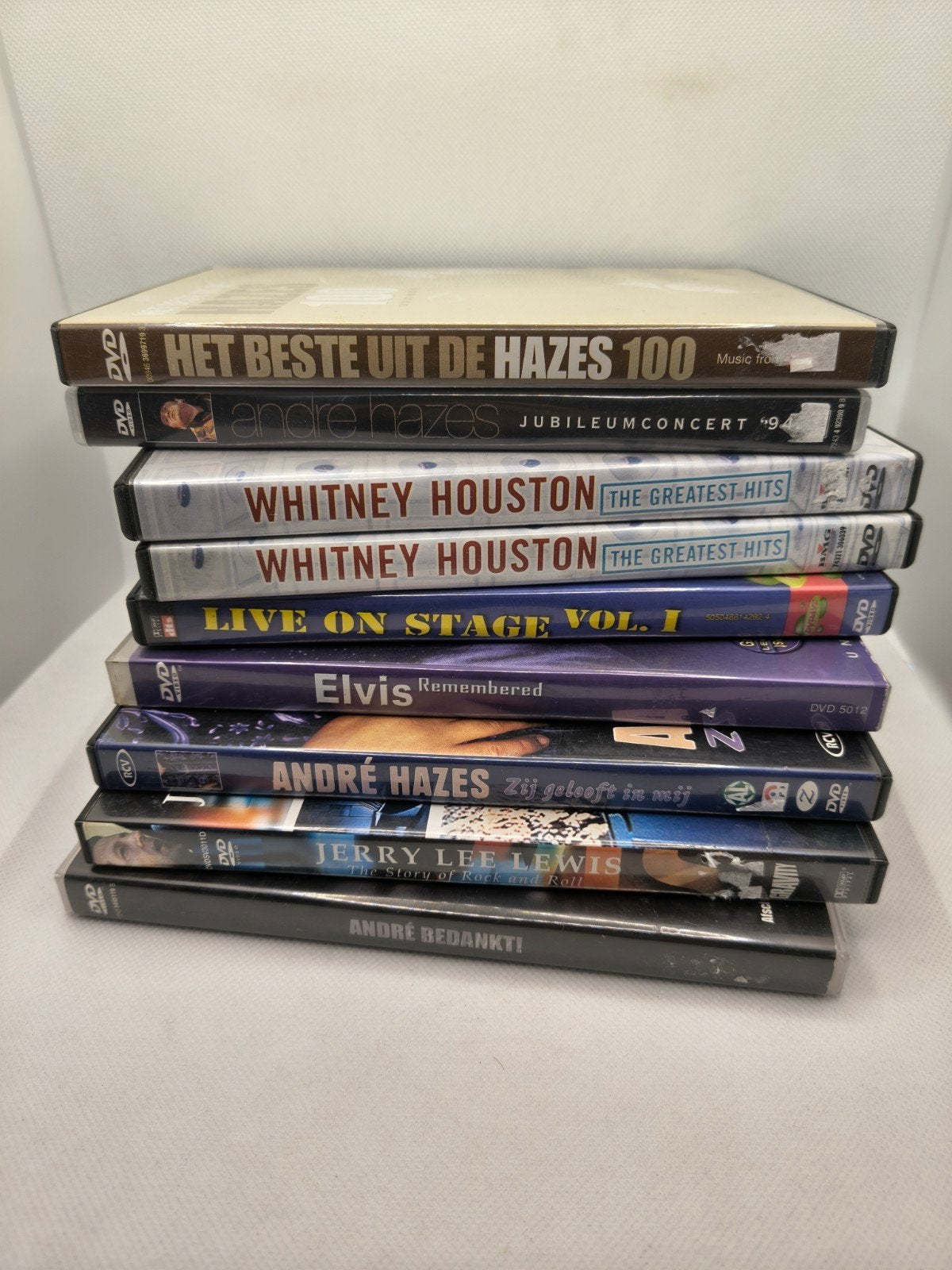 Leuke muziek dvd's (Hazes, Whitney Houston, Elvis), Ophalen of Verzenden, Zo goed als nieuw