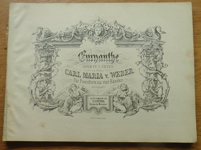 Carl maria von weber - eurtanthe - piano, Gebruikt, Klassiek, Ophalen of Verzenden, Artiest of Componist