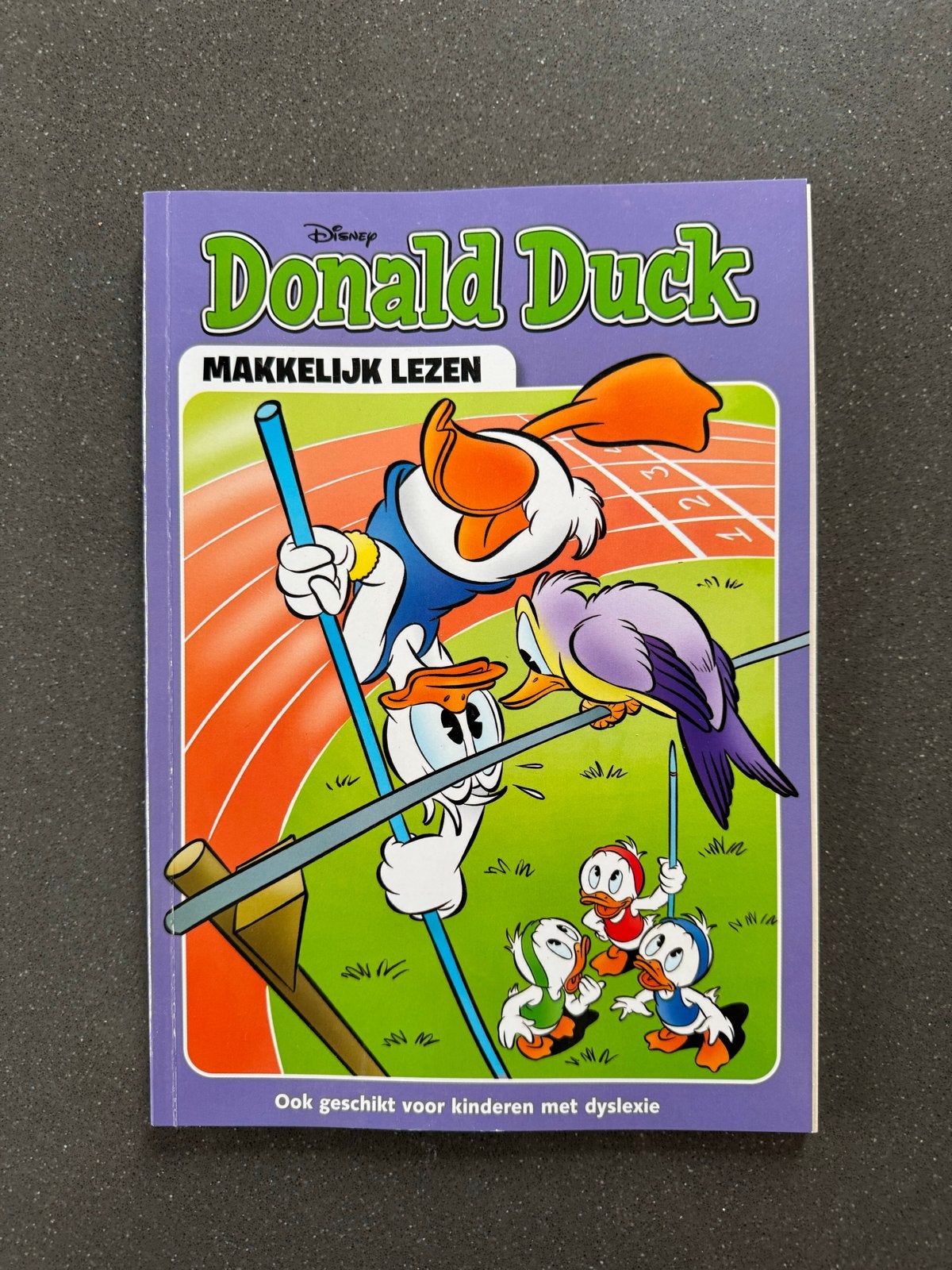 Donald Duck Makkelijk Lezen - Sportwedstrijd (dyslexie), Boeken, Eén stripboek, Ophalen of Verzenden, Zo goed als nieuw