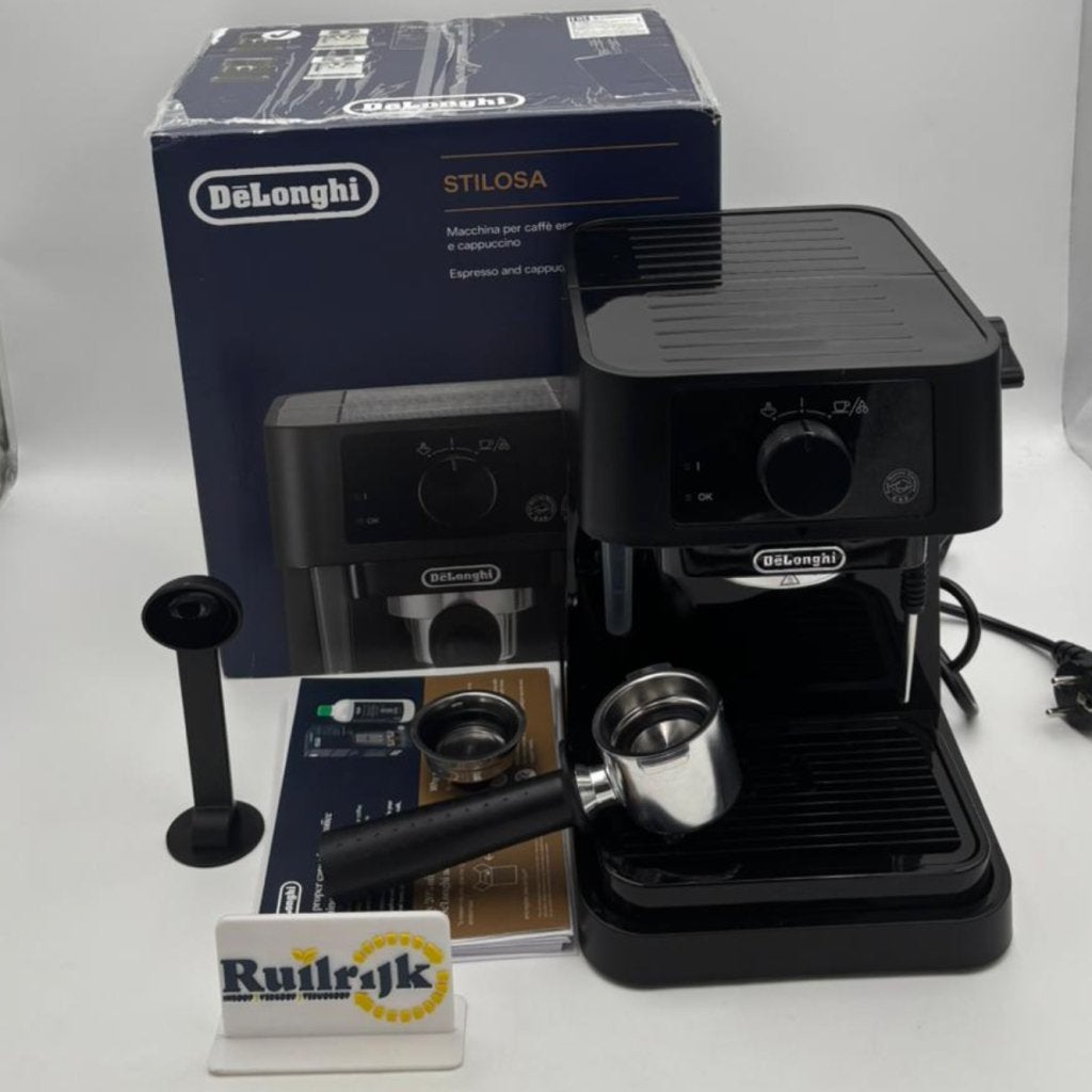 Delonghi Stilosa EC235.BK Espresso machine - Ex demo model, Witgoed en Apparatuur, Koffiezetapparaten, DeLonghi, Zo goed als nieuw