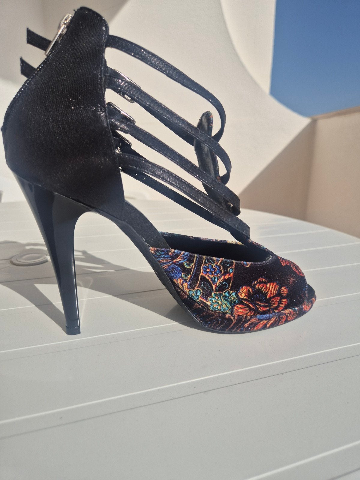 Dansschoenen met prachtige hak, maat 39 - Zo goed als nieuw, Kleding | Dames, Schoenen, Ophalen of Verzenden, Zo goed als nieuw