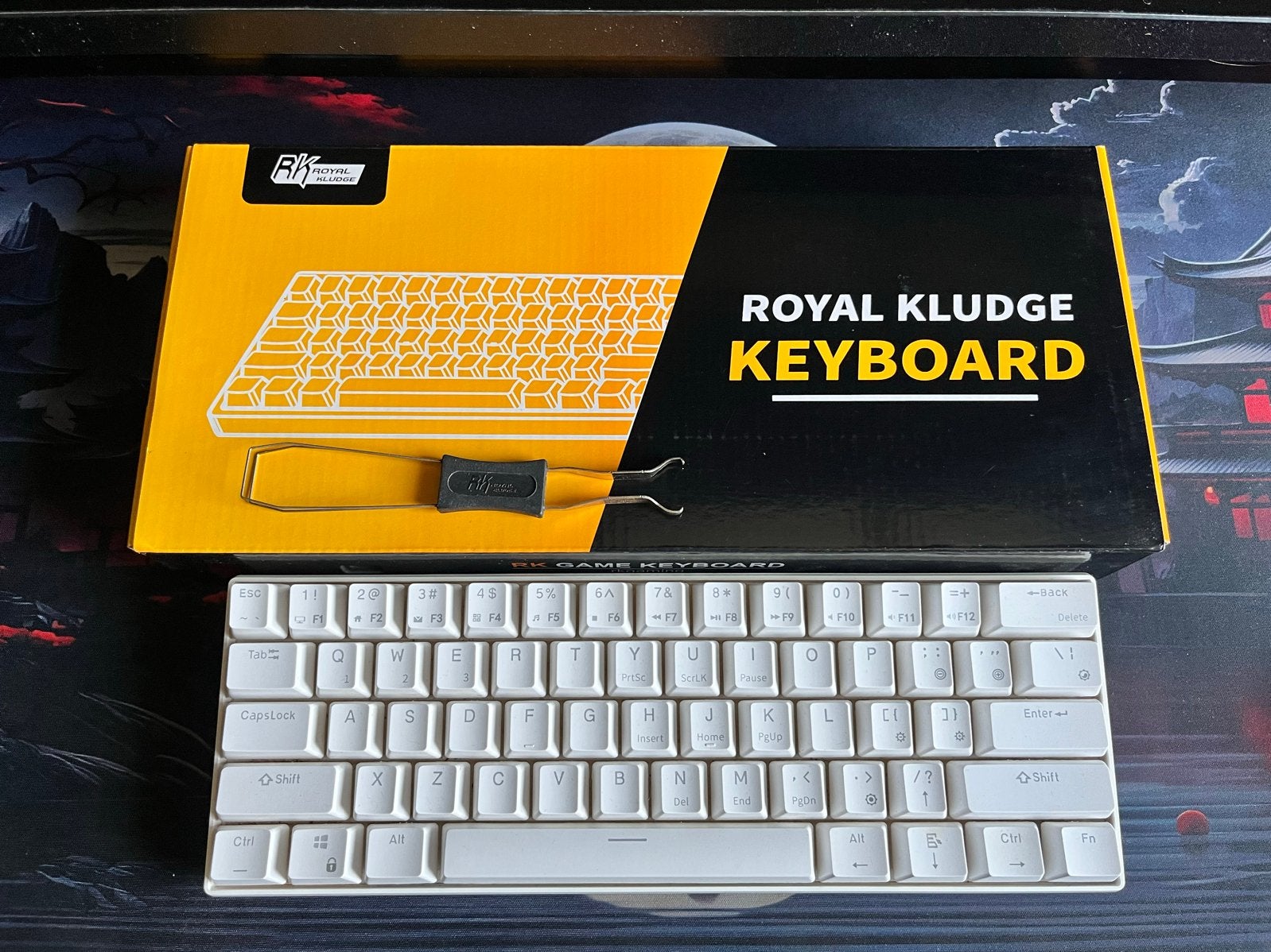 RK61 mechanisch toetsenboatd met Creamy en Red switches. 60%, Computers en Software, Toetsenborden, Gaming toetsenbord, Ophalen of Verzenden