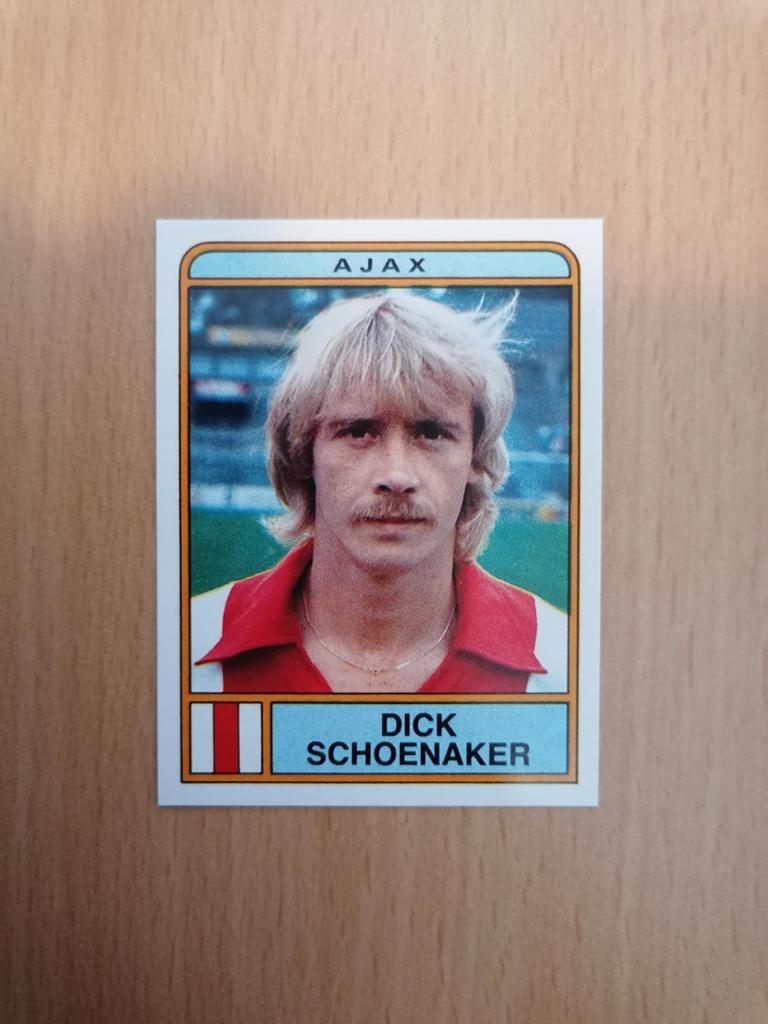Panini Voetbal 84 #17 Dick Schoenaker., Hobby en Vrije tijd, Stickers en Plaatjes, Ophalen of Verzenden, Zo goed als nieuw, Sticker