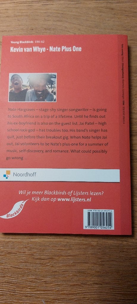 Blackbirds Nate Plus One, Boeken, VWO, Engels, Noordhoff, Ophalen of Verzenden