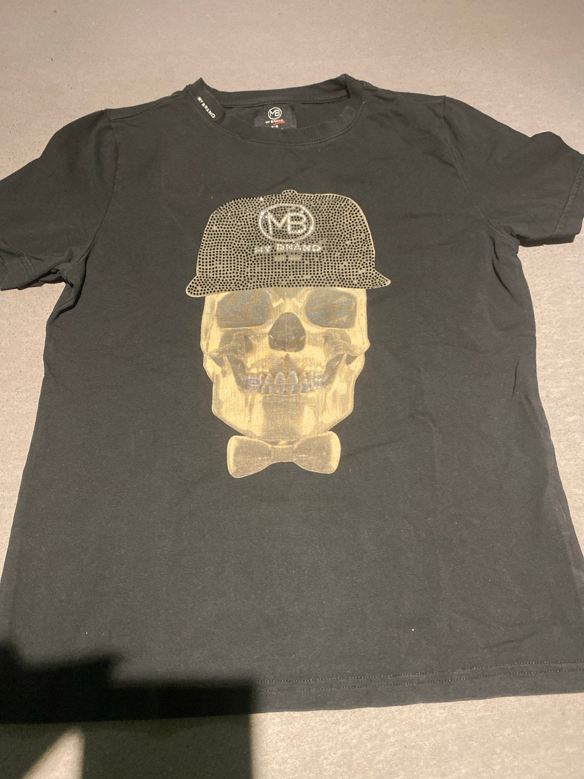 Origineel My Brand shirt met steentjes - Maat 8/10 jaar, Ophalen of Verzenden, Gebruikt, Jongen of Meisje
